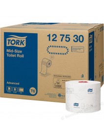 Tork Soft Mid-Size Toilet Roll 2ply White 127530